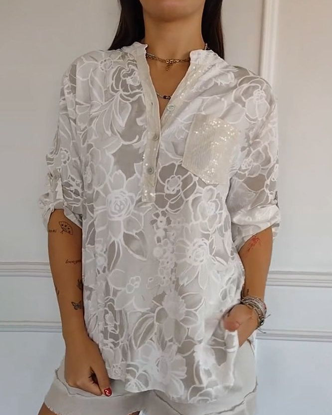 Claire | Elegant Blouse with Pocket