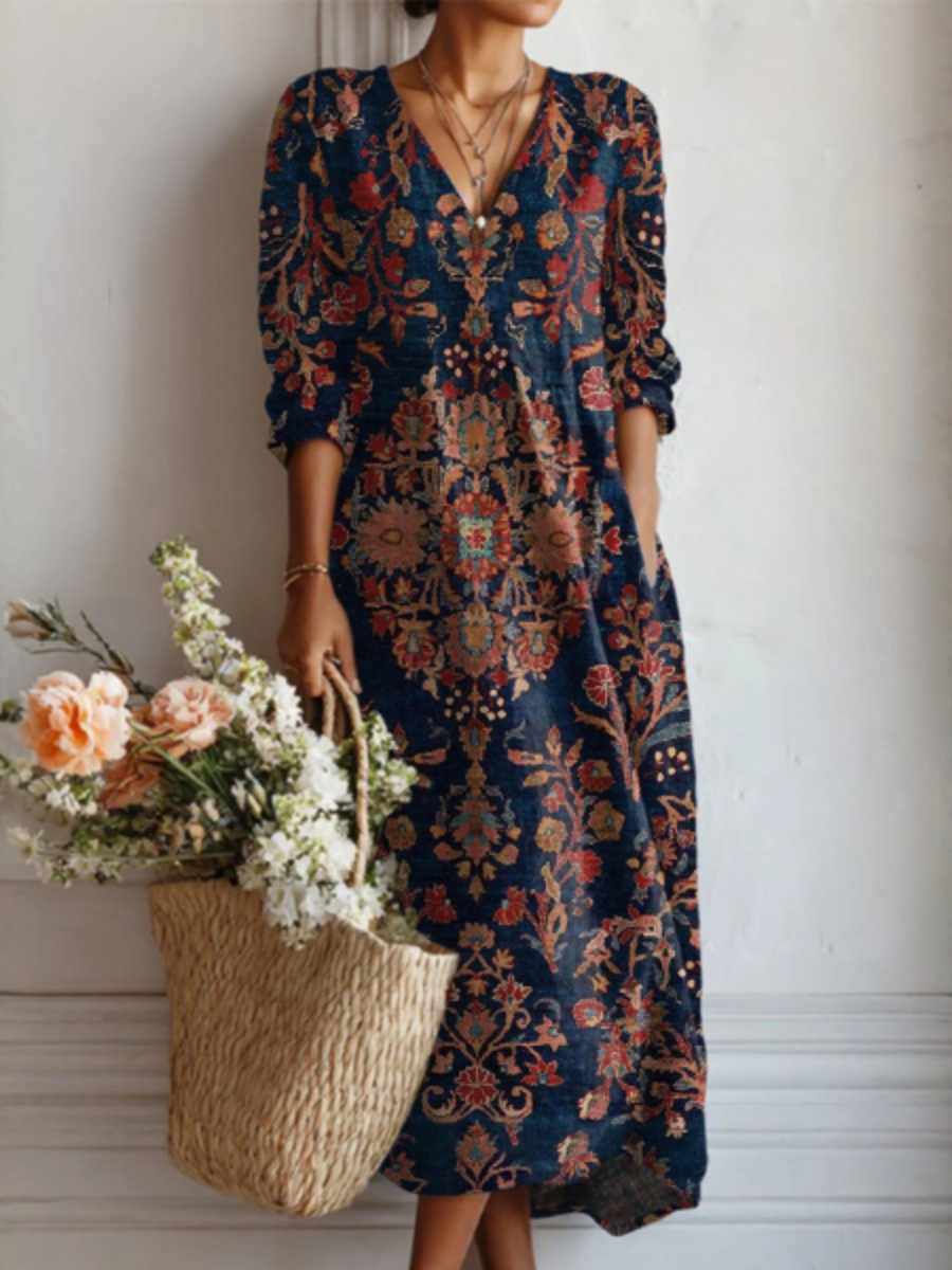 FIONA | Elegant Linen Dress