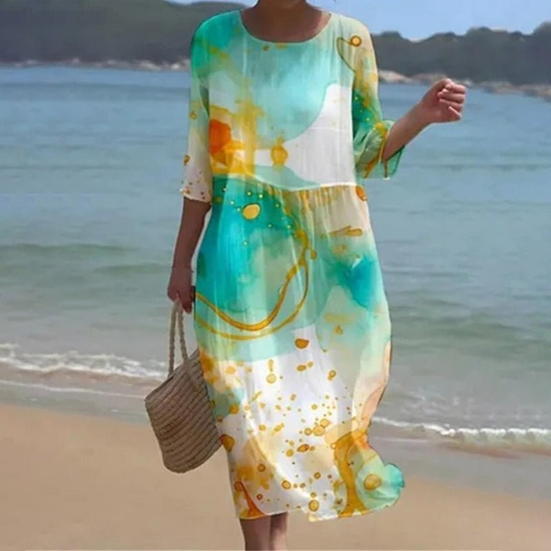 Ariana | Sunset Flower Dress