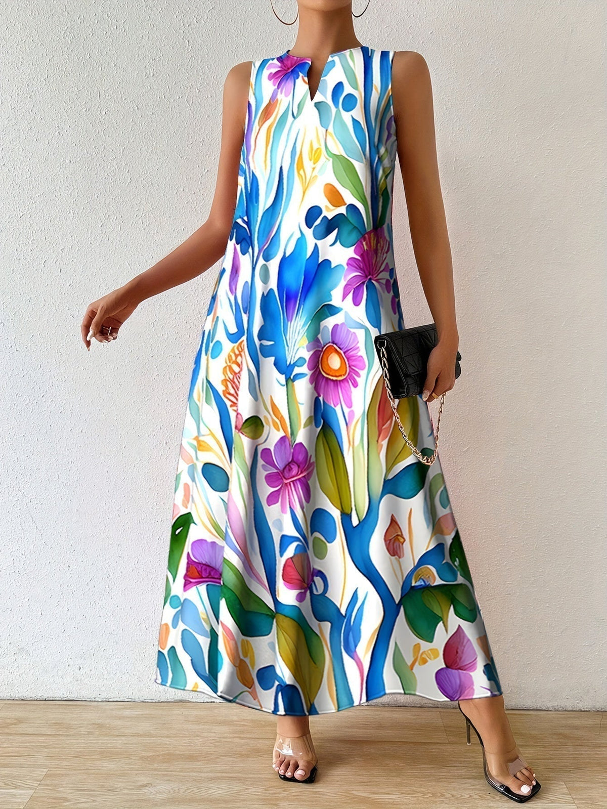 ARIANA | Blooming Print Maxi Dress