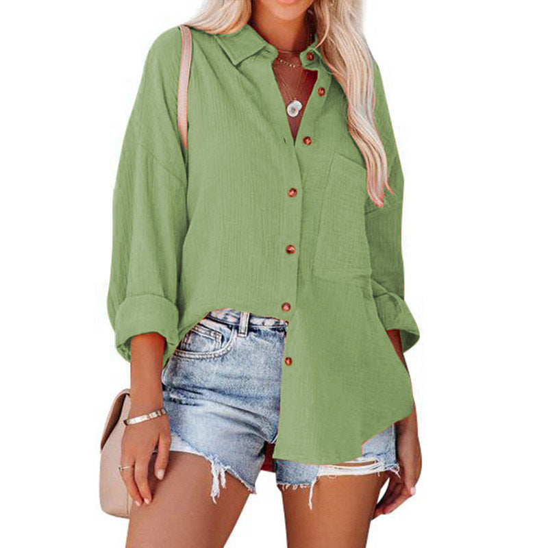 Paisley | Casual Button Down Long Sleeve Blouse