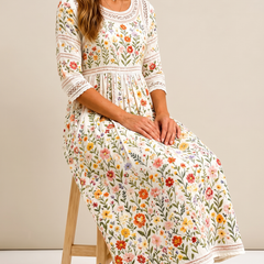 Wildflower Meadow Charm Midi Dress - product shot